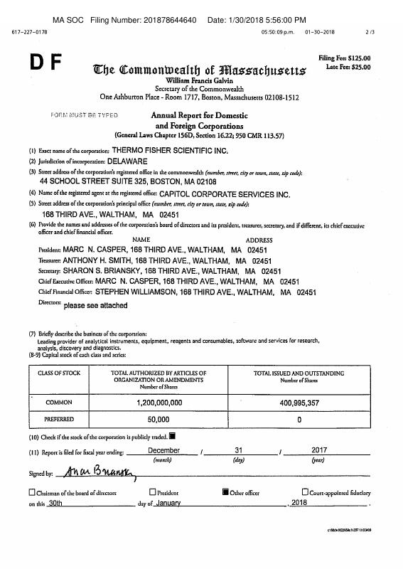 美国 Massachusetts Annual Report 年度报告 PDF高清扫描件