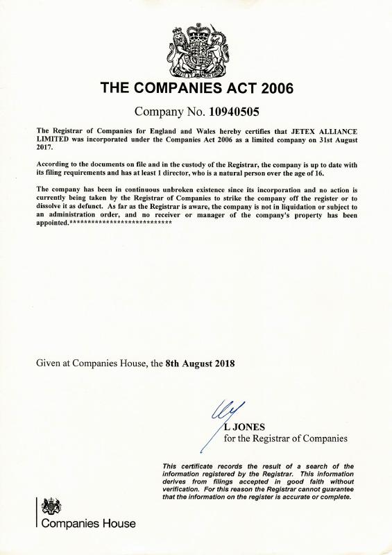 英国(United Kingdom)贸易注册良好信誉证明文件 PDF高清扫描件 高清原件/PDF/PSD下载 - 地址证明风控解除
