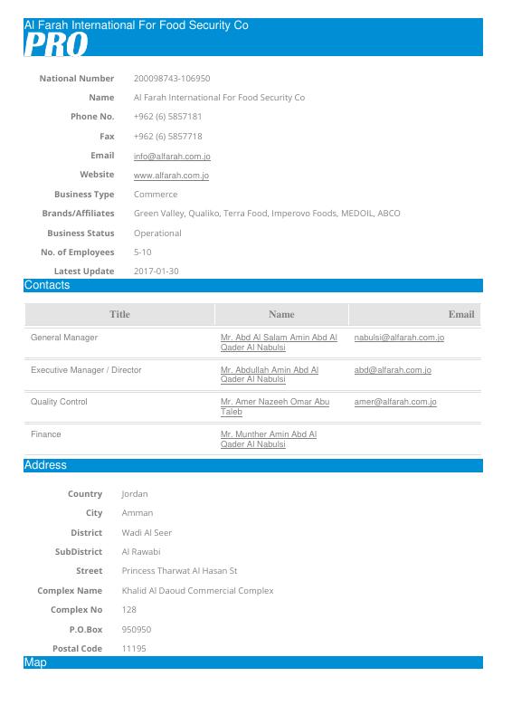 约旦 Jordan 企业注册提取文件 – Trade Register Extract 高清PDF原件下载 高清原件/PDF/PSD下载 - 地址证明风控解除