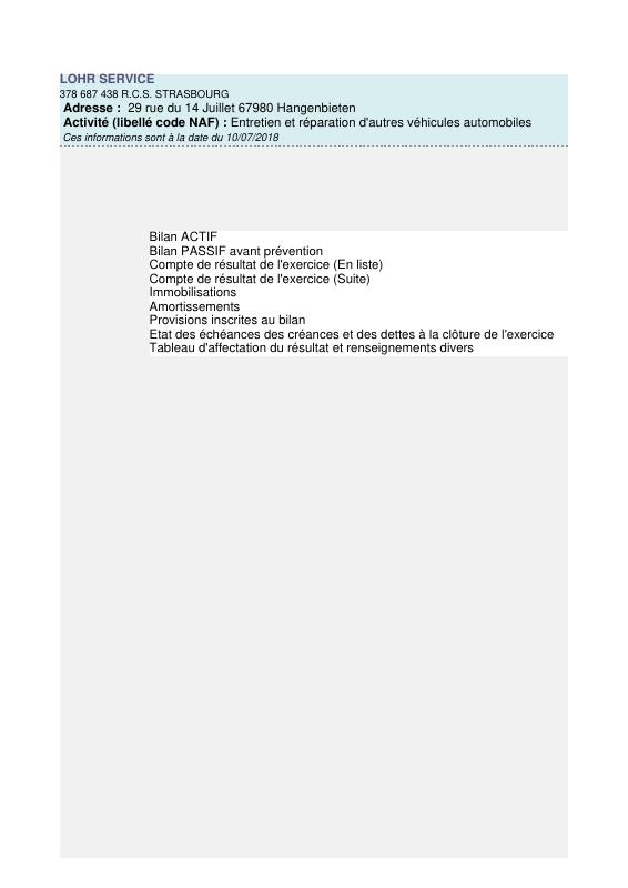 法国 France Trade Register Extract 文件原件PDF样本下载
