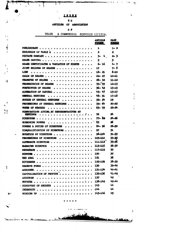 牙买加 Articles of Association 文件下载 – 高清PDF原件样本