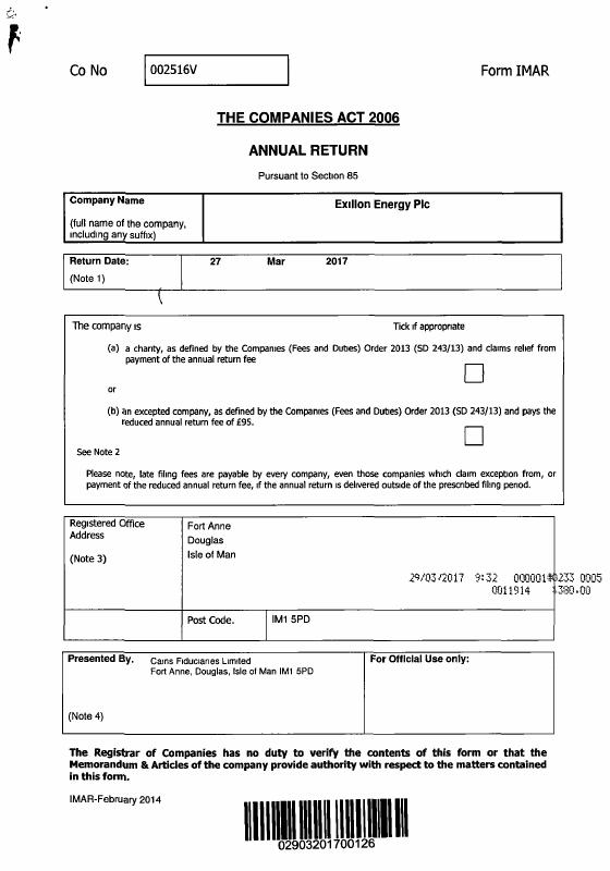马恩岛 Annual Return 文件下载 | Trade Register Extract 高清PDF原件样本 高清原件/PDF/PSD下载 - 地址证明风控解除