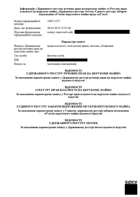乌克兰土地登记提取文件 – Ukraine Land Register Extract 高清PDF原件下载