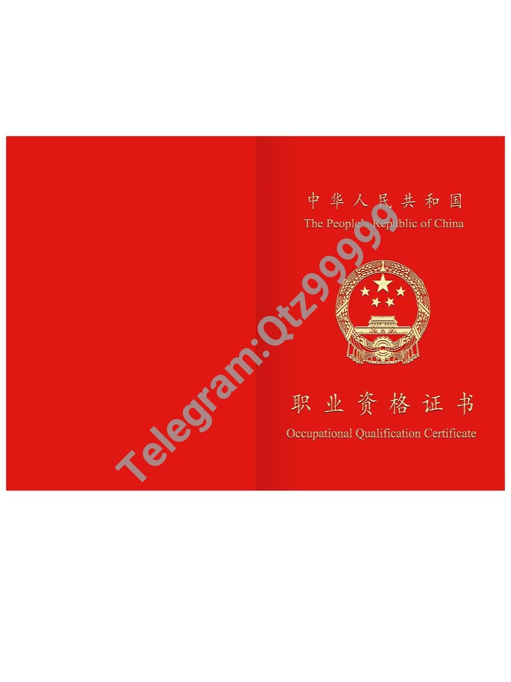 China Psychological Counselor Certificate心理咨询师职业资格证书PS/PSD模板 高清原件/PDF/PSD下载 - 地址证明风控解除