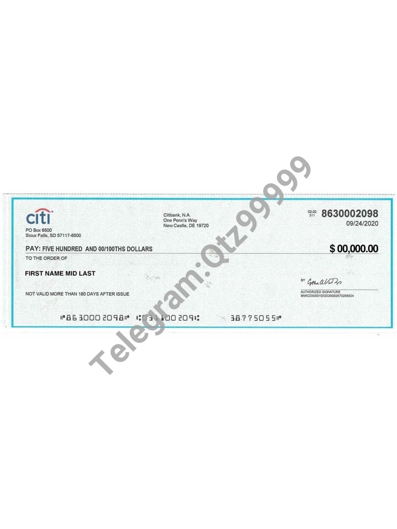 Citibank Cheque Statement银行账单/KYC地址证明psd模板 V1 高清原件/PDF/PSD下载 - 地址证明风控解除