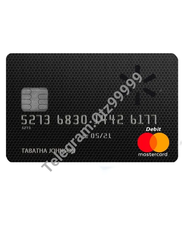 Walmart Mastercard沃尔玛万事达信用卡(黑卡)PS/PSD模板