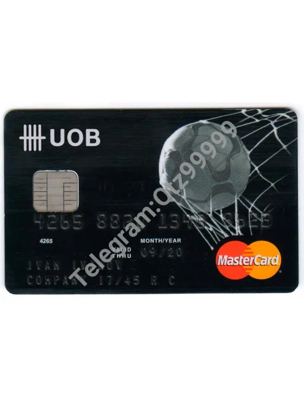 UOB Visa/Mastercard Card大华银行维萨/万事达卡PS/PSD模板
