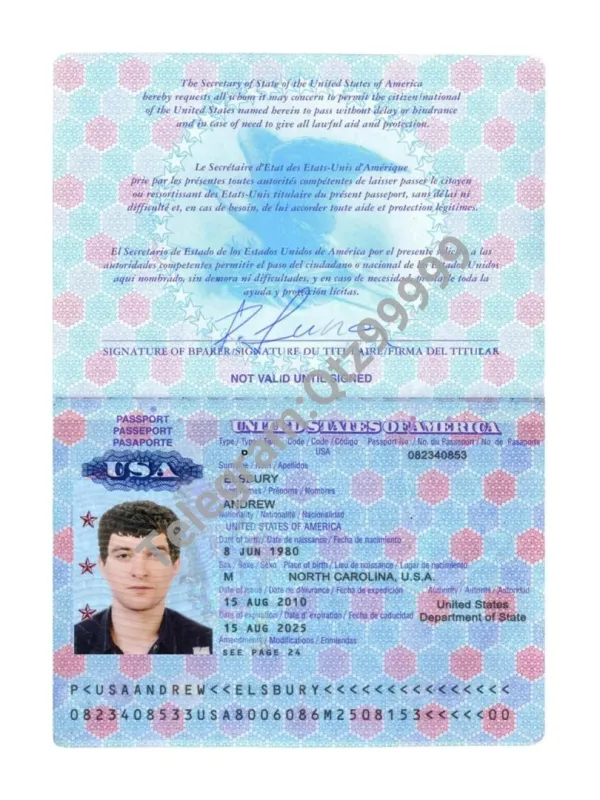 北美|USA Passport美国护照PSD/photoshop/PS模板（护照本V2）