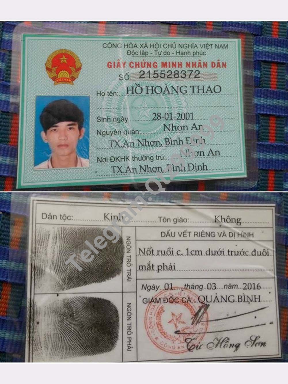 东南亚|Vietnam 越南 ID卡/身份证卡photoshop/PS/PSD模板(老版) 高清原件/PDF/PSD下载 - 地址证明风控解除