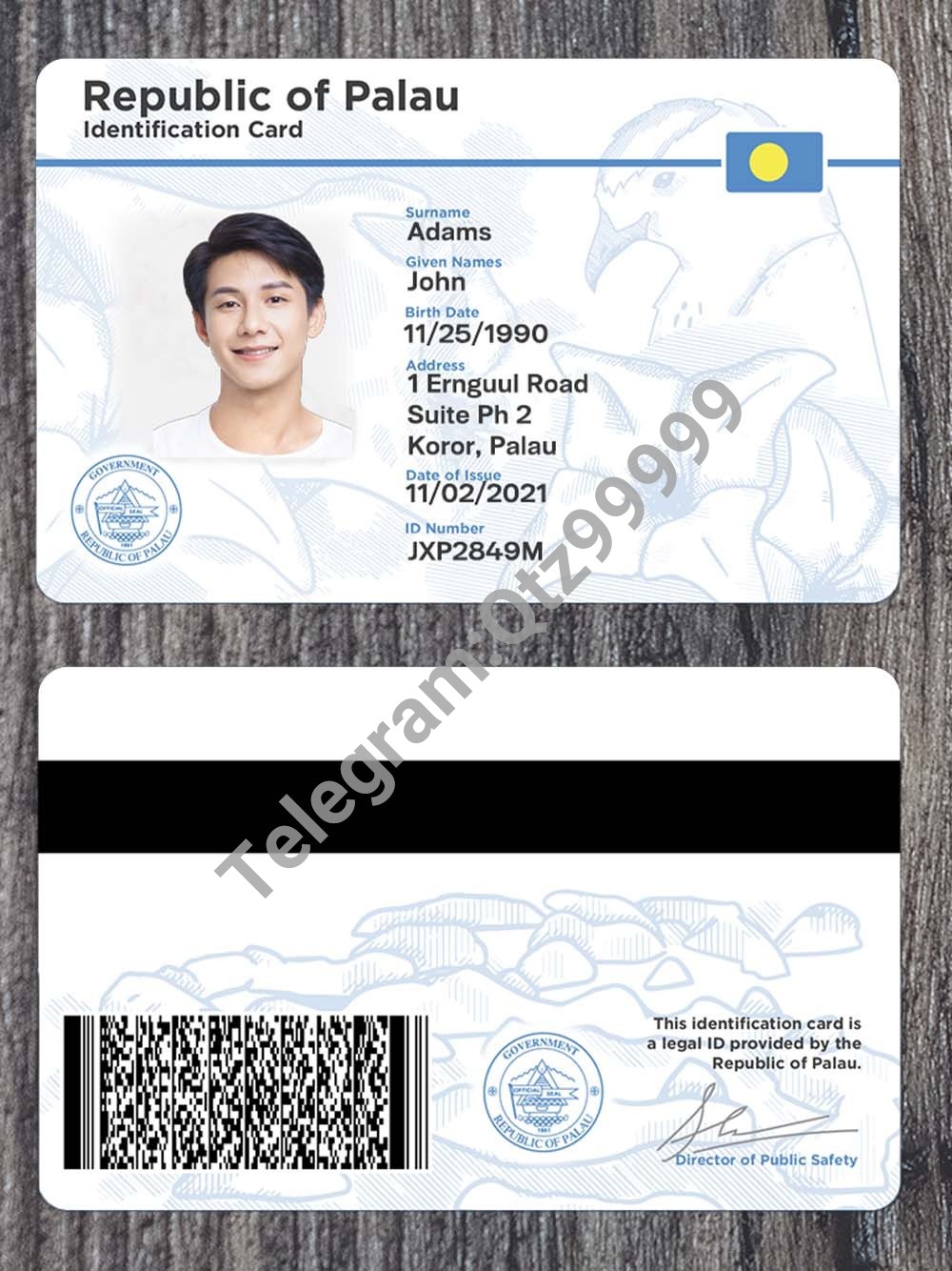 Palau ID Template帕劳ID卡/身份证卡photoshop/PS/PSD模板(V1) 高清原件/PDF/PSD下载 - 地址证明风控解除