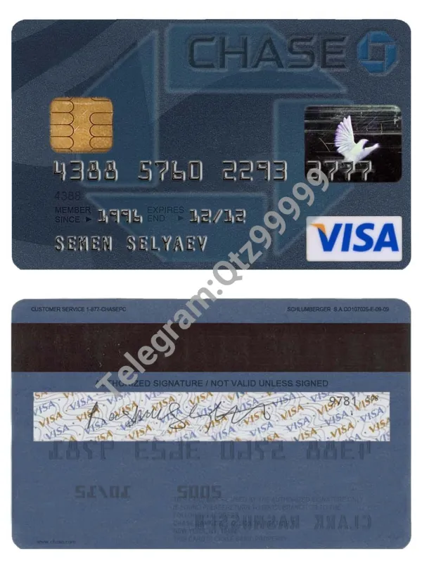 Chase Bank Visa Card美国摩根旗下大通银行维萨信用卡PS/PSD模板