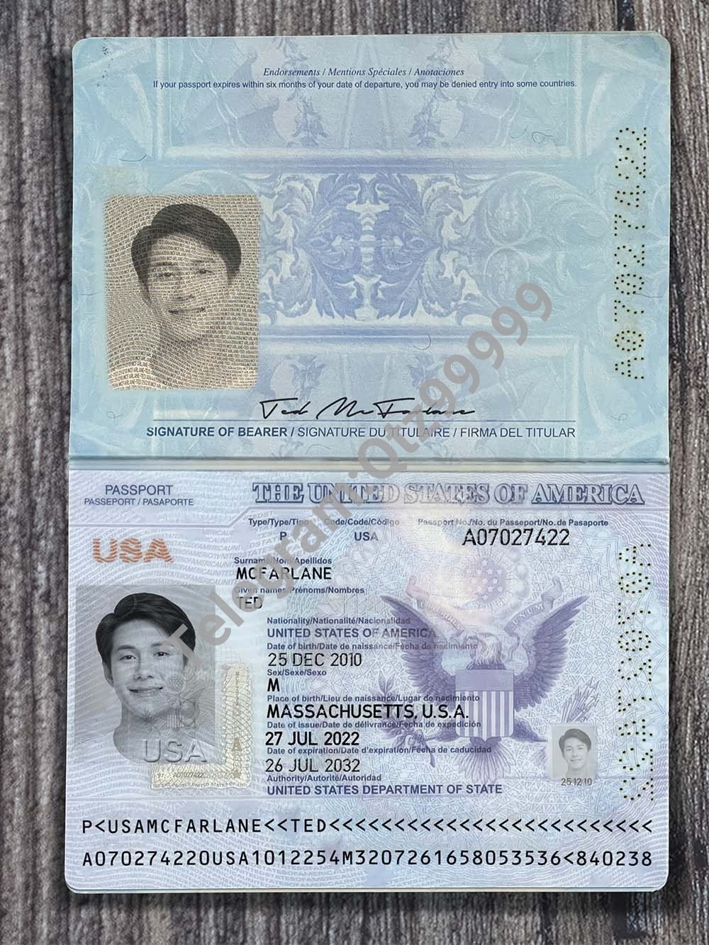 America|USA Passport Template美国新版护照PS/PSD模板(New) 高清原件/PDF/PSD下载 - 地址证明风控解除