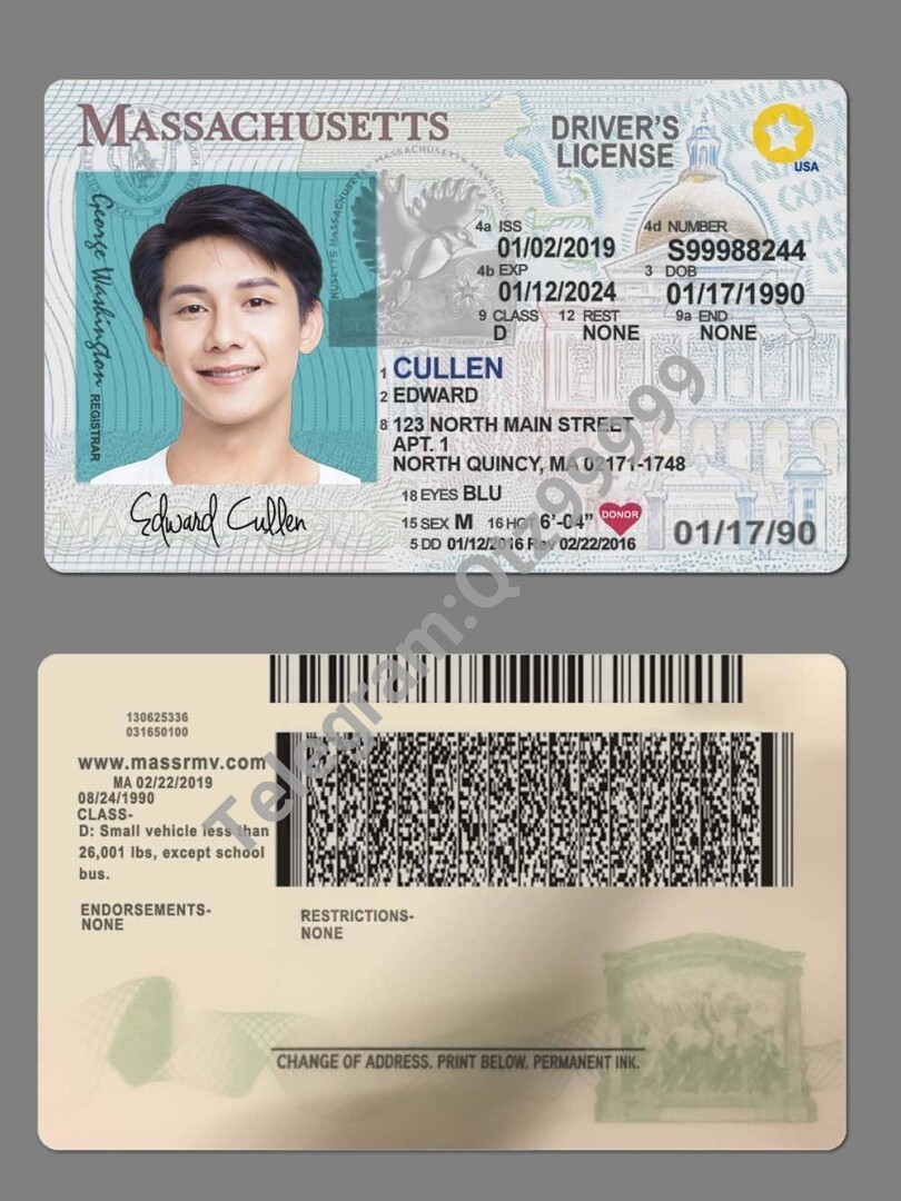 USA美国马萨诸塞州Massachusetts DL新版驾驶证/驾照高质量PSD模板/PS/Photoshop 高清原件/PDF/PSD下载 - 地址证明风控解除