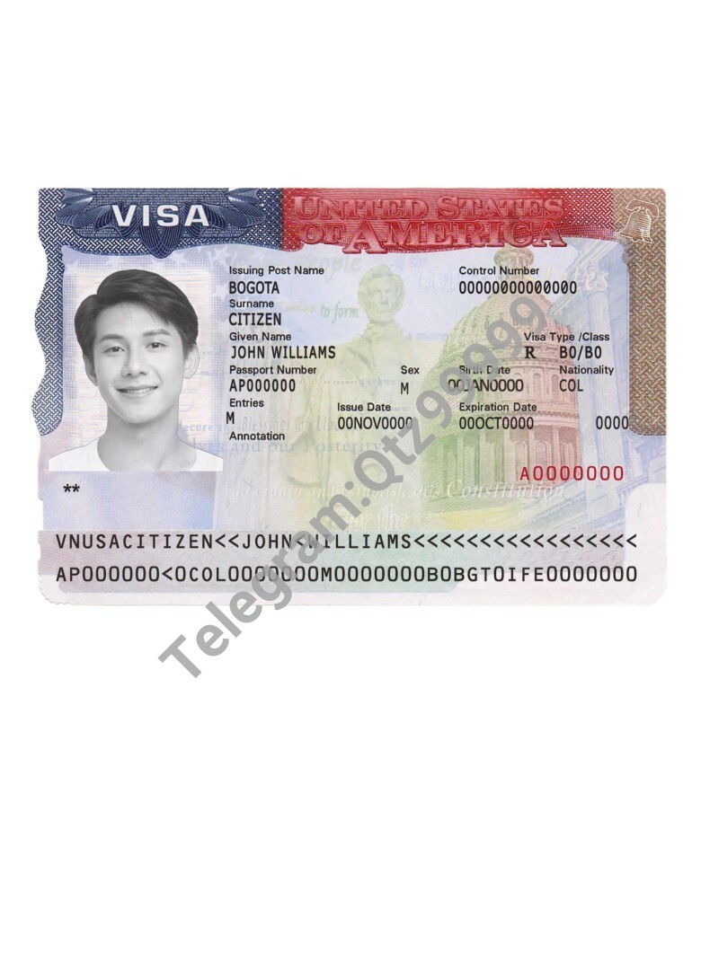 USA Tourist Visa PSD Template美国旅游签证/美签PSD模板 高清原件/PDF/PSD下载 - 地址证明风控解除