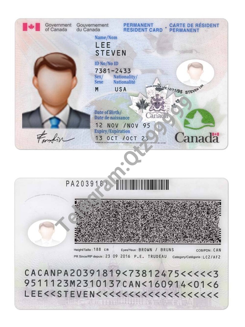北美|Canada加拿大ID卡/身份证卡PSD/photoshop/PS模板 高清原件/PDF/PSD下载 - 地址证明风控解除