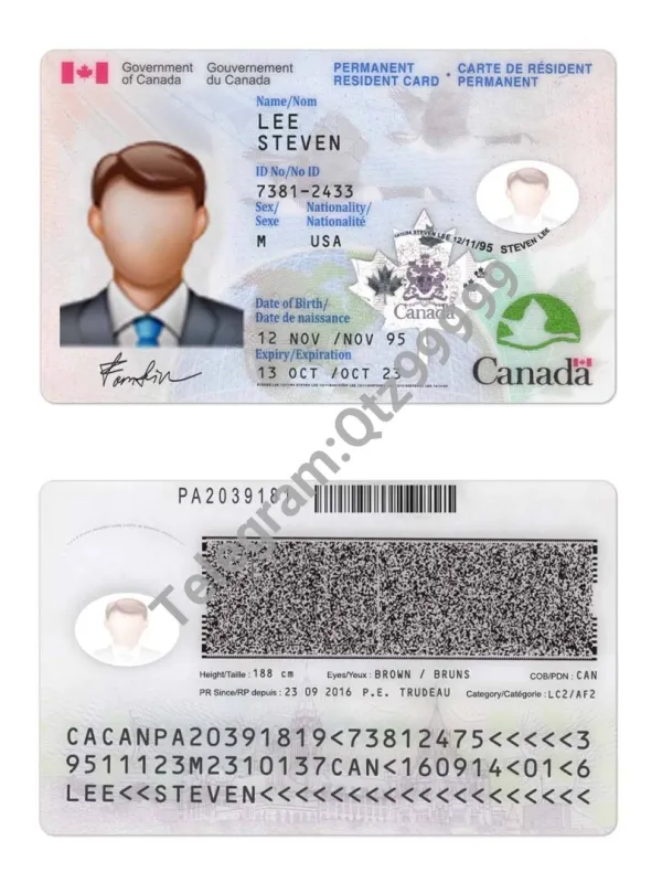 北美|Canada加拿大ID卡/身份证卡PSD/photoshop/PS模板