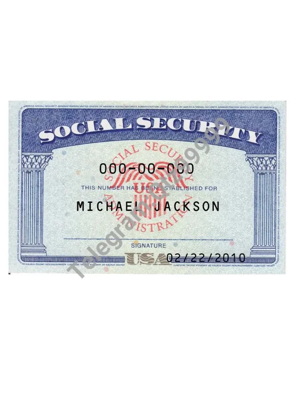 USA SSN 美国社会安全号码photoshop/PS/PSD模板
