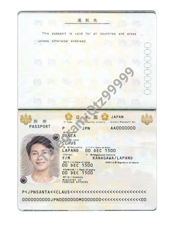 东亚 | Japan Passport日本护照PS/Photoshop/PS模板