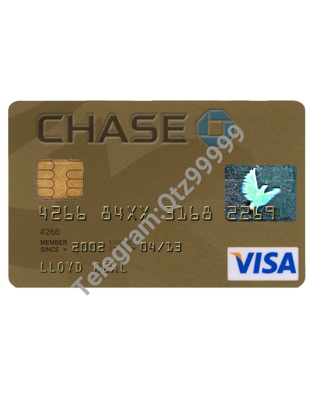 Chase Bank Visa Card美国摩根旗下大通银行维萨信用卡PS/PSD模板 高清原件/PDF/PSD下载 - 地址证明风控解除